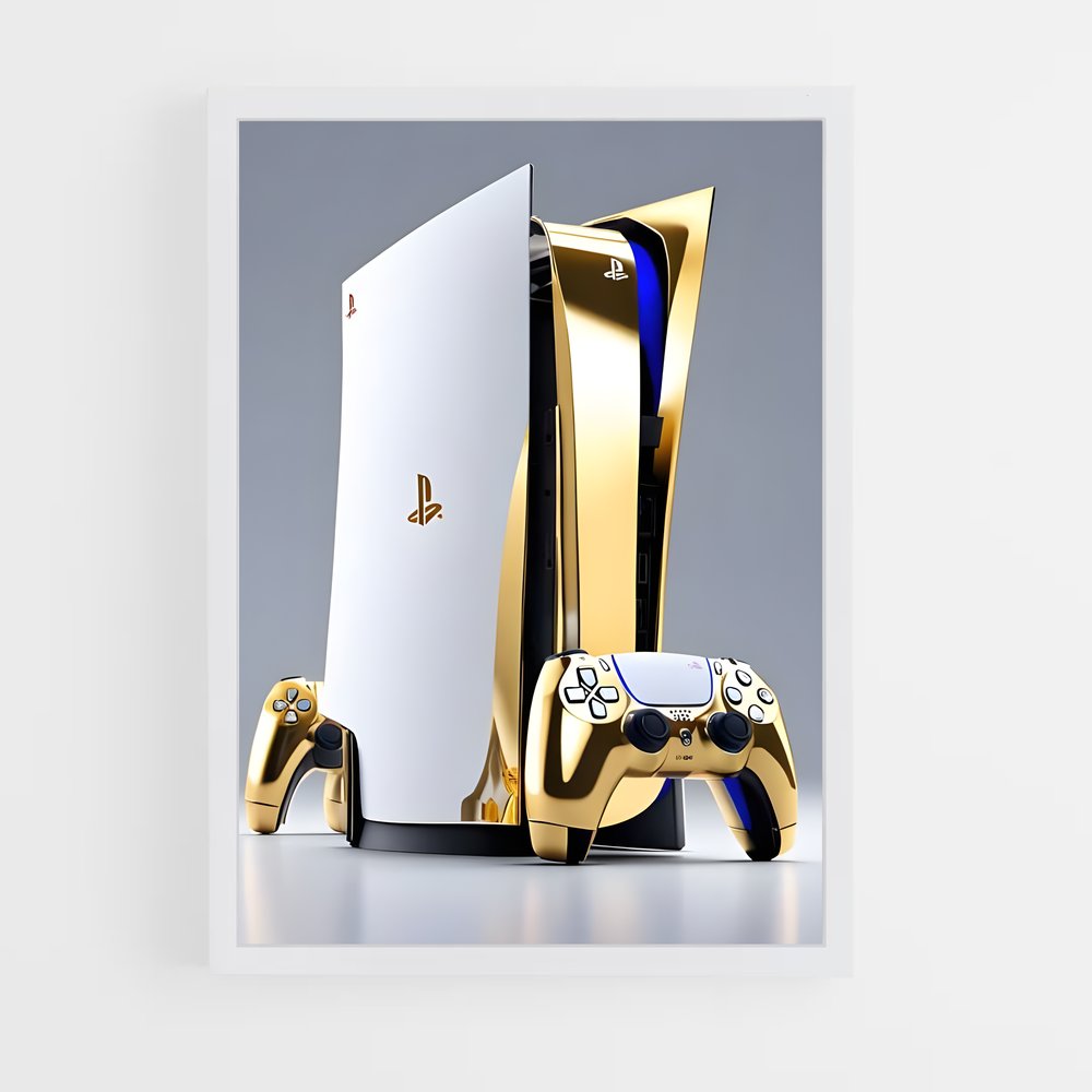 Poster PlayStation Gold Rush – affiche Consoles (vue 3)